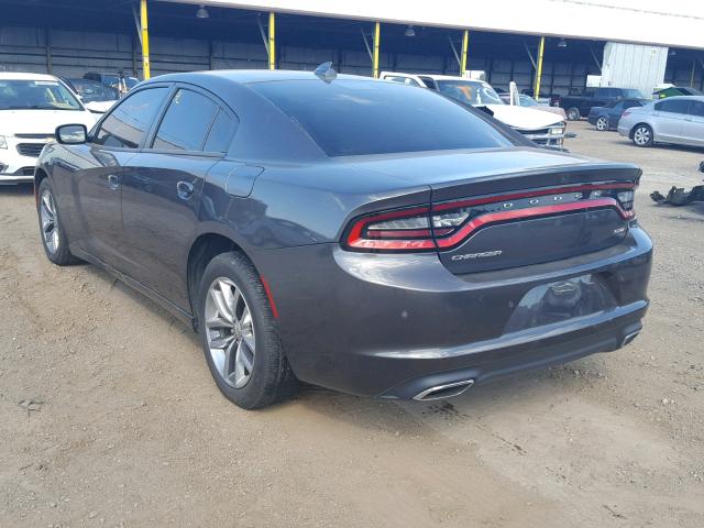 2C3CDXHG9GH128940 - 2016 DODGE CHARGER SX CHARCOAL photo 3