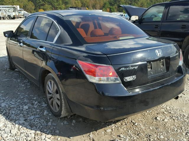 1HGCP2F38AA047831 - 2010 HONDA ACCORD LX BLACK photo 3