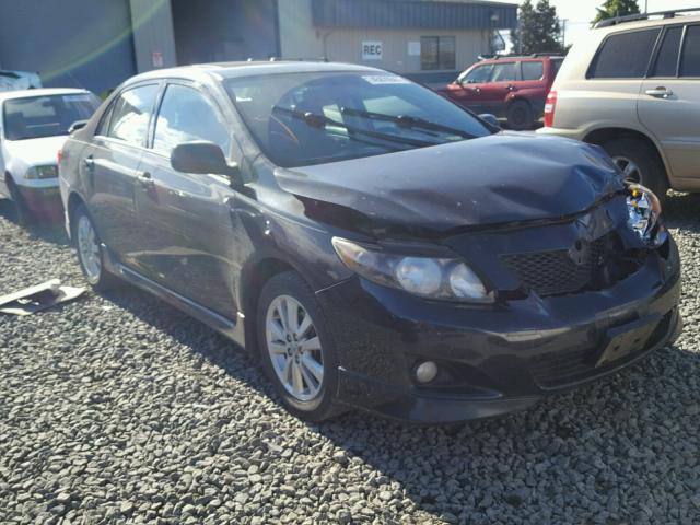 2T1BU4EE5AC409739 - 2010 TOYOTA COROLLA BA BLACK photo 1