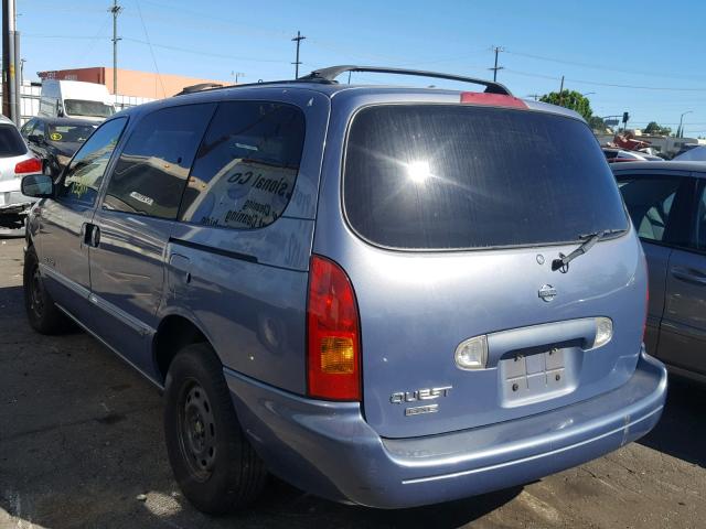 4N2XN11T3XD840546 - 1999 NISSAN QUEST SE BLUE photo 3