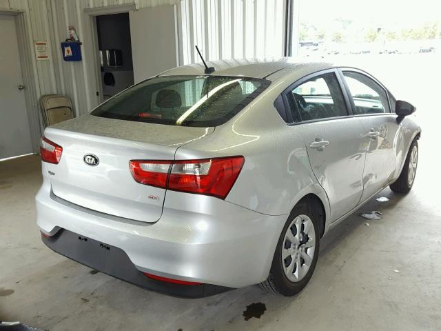 KNADM4A38H6054769 - 2017 KIA RIO LX Արծաթագույն լուսանկար 4