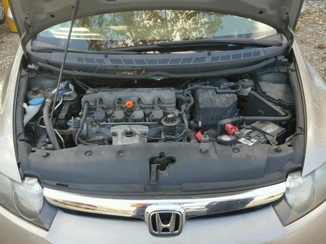 2HGFA16506H517062 - 2006 HONDA CIVIC LX GRAY photo 7