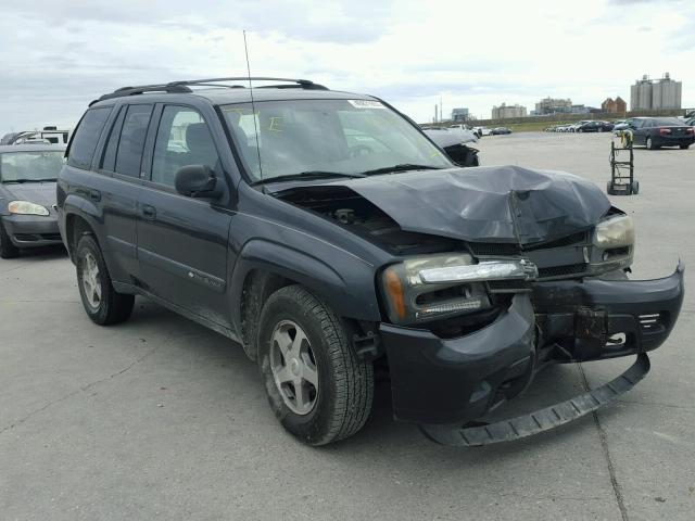 1GNDT13S142357958 - 2004 CHEVROLET TRAILBLAZE GRAY photo 1