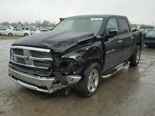 1C6RD7LT2CS308605 - 2012 DODGE RAM 1500 S BLACK photo 2