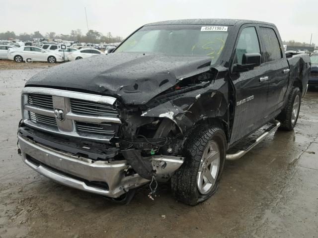 1C6RD7LT2CS308605 - 2012 DODGE RAM 1500 S BLACK photo 9