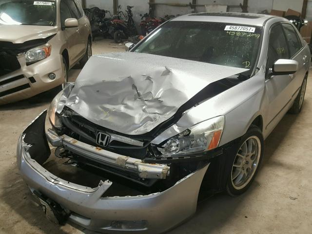 1HGCM66806A008265 - 2006 HONDA ACCORD EX SILVER photo 2