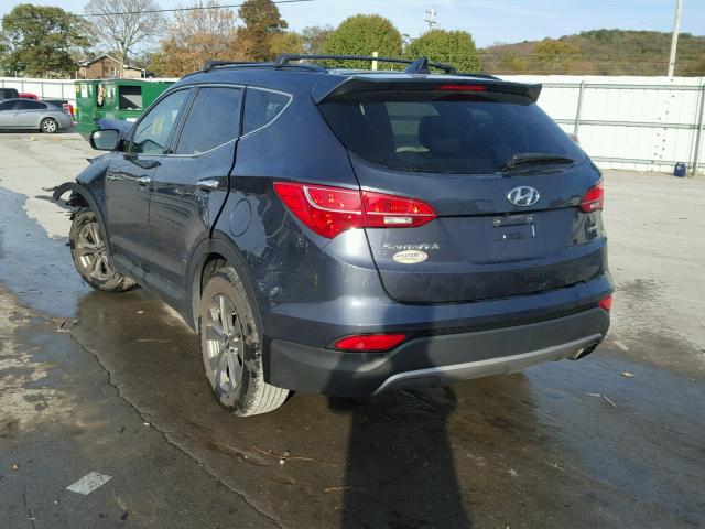 5XYZU3LB5FG264117 - 2015 HYUNDAI SANTA FE S GRAY photo 3