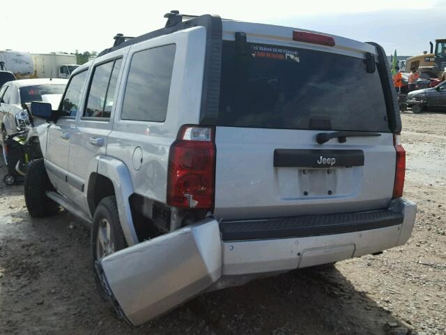 1J8HH48K87C622386 - 2007 JEEP COMMANDER Gümüş foto 3