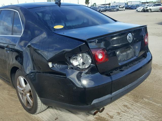 3VWRM71K78M184301 - 2008 VOLKSWAGEN JETTA SE BLACK photo 9