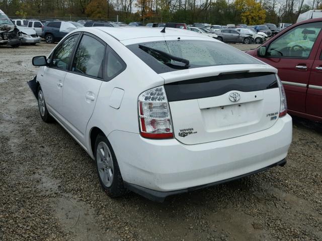 JTDKB20UX73242238 - 2007 TOYOTA PRIUS WHITE photo 3