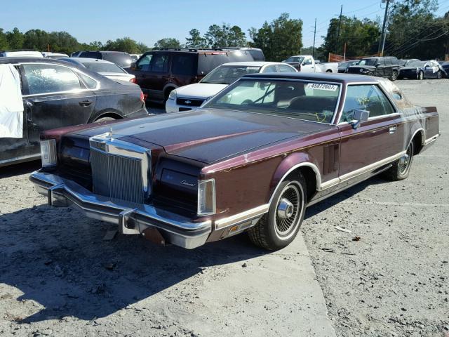 8Y89A868215 - 1978 LINCOLN MARK V PURPLE photo 2