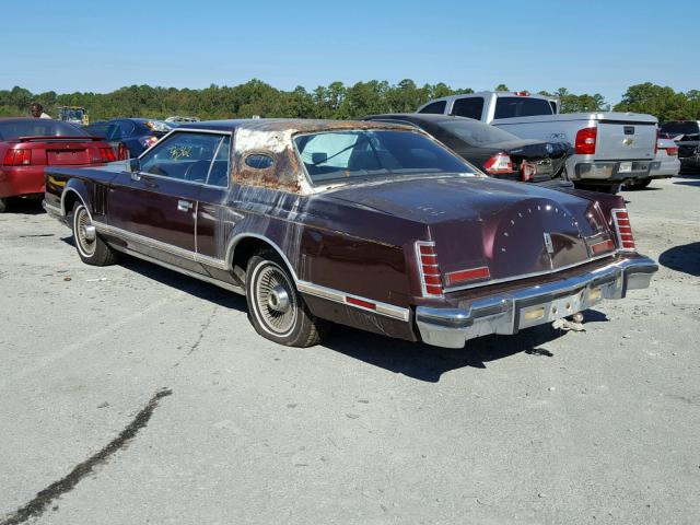 8Y89A868215 - 1978 LINCOLN MARK V PURPLE photo 3