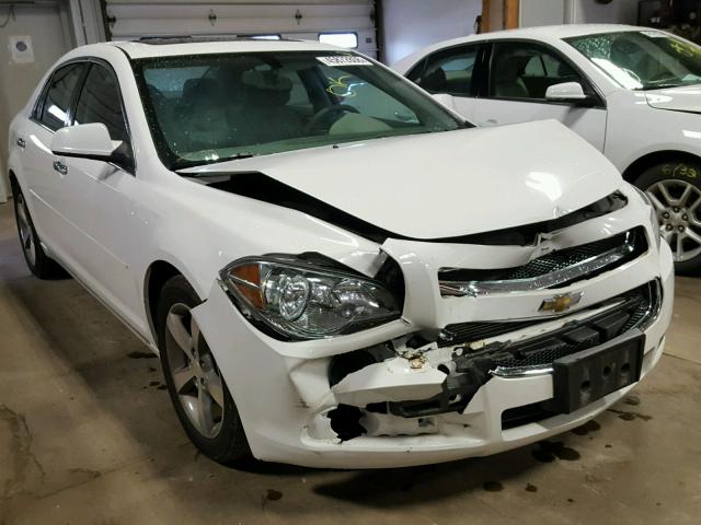 1G1ZC5EU0CF125873 - 2012 CHEVROLET MALIBU 1LT WHITE photo 1