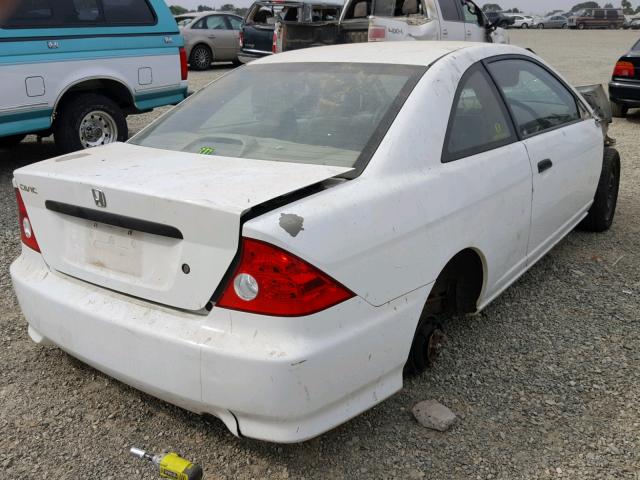 1HGEM21184L034965 - 2004 HONDA CIVIC DX V WHITE photo 4