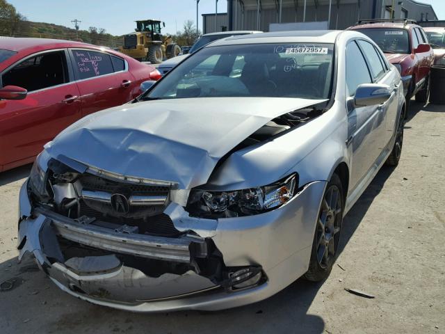 19UUA765X7A009014 - 2007 ACURA TL TYPE S SILVER photo 2