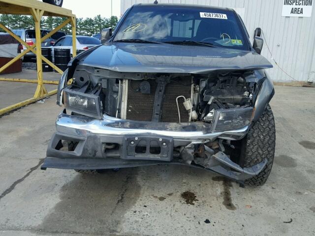 1GCJSDFE2B8126454 - 2011 CHEVROLET COLORADO L GRAY photo 9