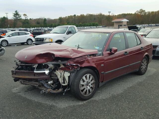 YS3EB45E033038089 - 2003 SAAB 9-5 LINEAR MAROON photo 2