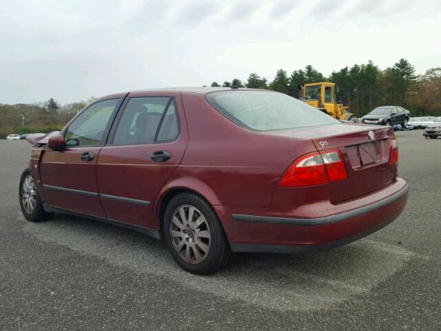 YS3EB45E033038089 - 2003 SAAB 9-5 LINEAR MAROON photo 3