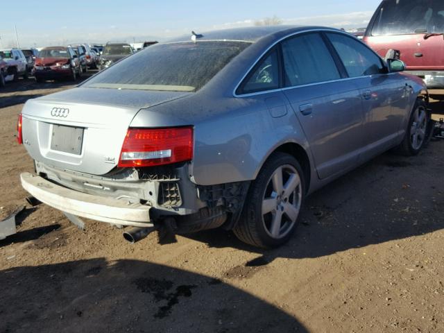 WAUDH74F68N103131 - 2008 AUDI A6 3.2 QUA SILVER photo 4