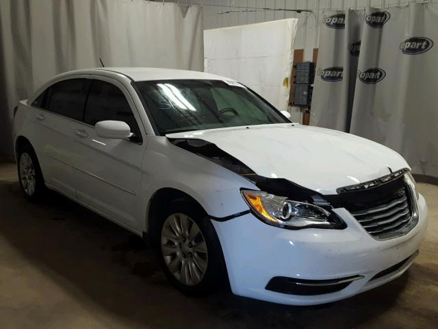 1C3CCBAB9CN317755 - 2012 CHRYSLER 200 LX WHITE photo 1