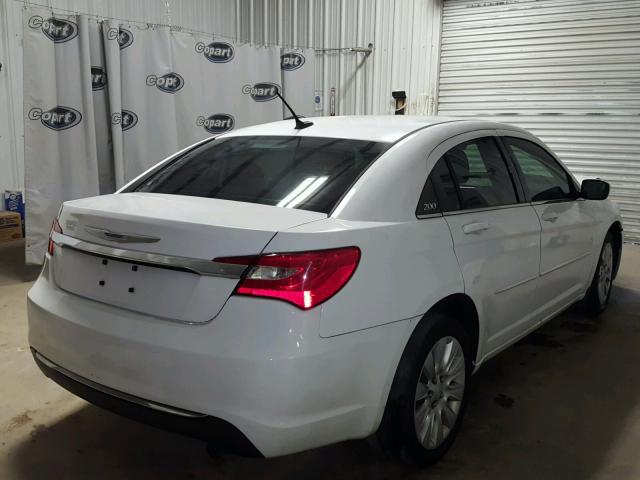 1C3CCBAB9CN317755 - 2012 CHRYSLER 200 LX WHITE photo 4