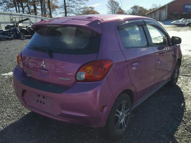 ML32A3HJ5EH007994 - 2014 MITSUBISHI MIRAGE DE PINK photo 4