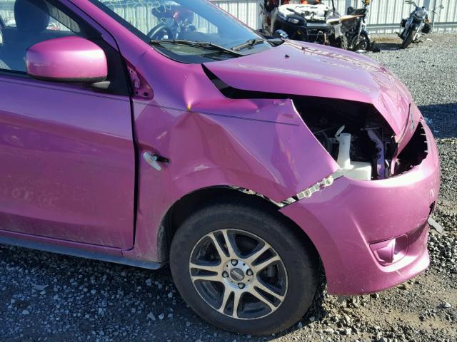 ML32A3HJ5EH007994 - 2014 MITSUBISHI MIRAGE DE PINK photo 9