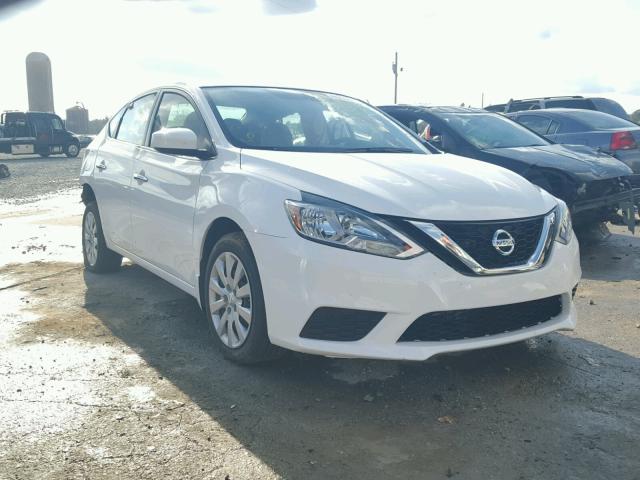 3N1AB7AP4HY298074 - 2017 NISSAN SENTRA S WHITE photo 1