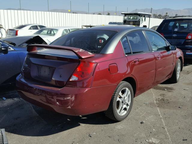 1G8AL52F03Z109109 - 2003 SATURN ION LEVEL BURGUNDY photo 4