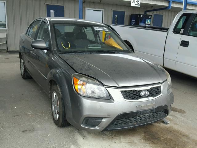 KNADH4A33A6680174 - 2010 KIA RIO LX GRAY photo 1