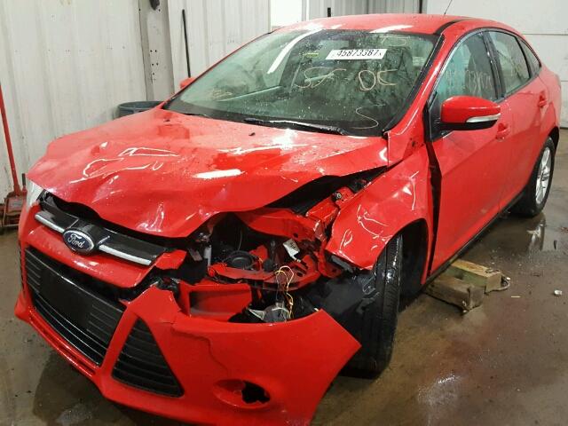 1FADP3F26DL323244 - 2013 FORD FOCUS RED photo 2