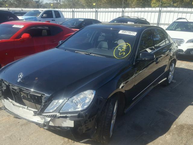 WDDHF8HB0BA306818 - 2011 MERCEDES-BENZ E BLACK photo 2