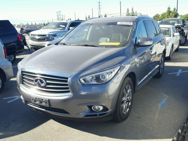 5N1AL0MN7FC536495 - 2015 INFINITI QX60 GRAY photo 2