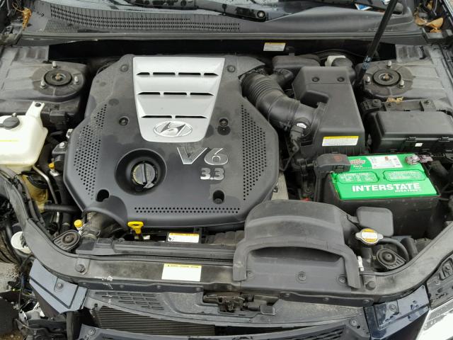 5NPEU46FX6H121269 - 2006 HYUNDAI SONATA GLS BLACK photo 7