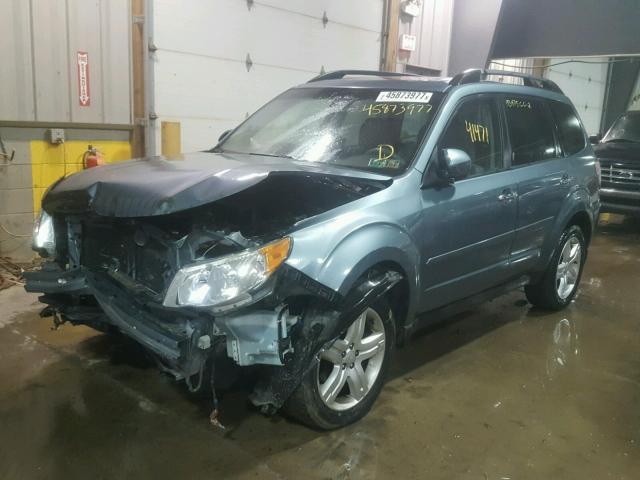 JF2SH64649H780703 - 2009 SUBARU FORESTER 2 GREEN photo 2