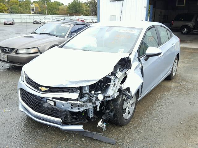 1G1BC5SM8H7161642 - 2017 CHEVROLET CRUZE LS SILVER photo 2