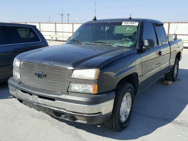 2GCEK19TX31133148 - 2003 CHEVROLET SILVERADO BLACK photo 2