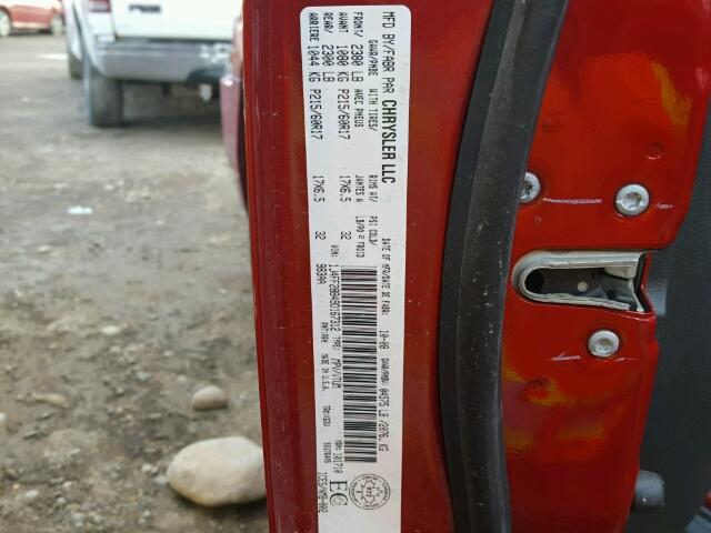 1J4FF28B49D167312 - 2009 JEEP PATRIOT SP RED photo 10