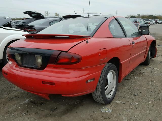 1G2JD12T3T7538116 - 1996 PONTIAC SUNFIRE RED photo 4