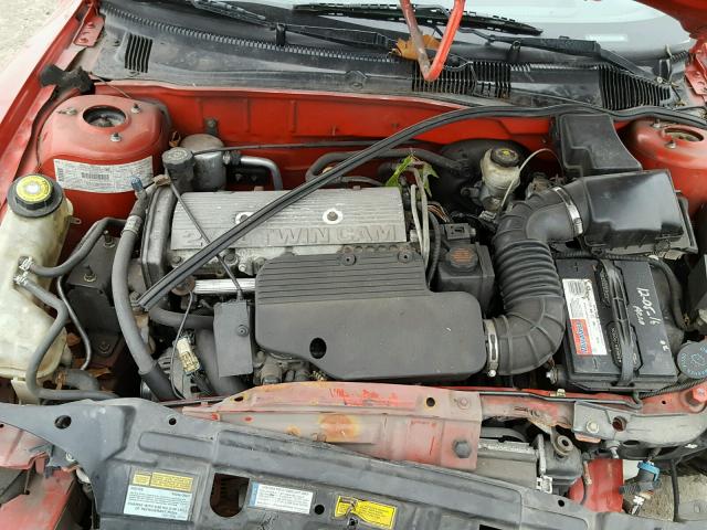 1G2JD12T3T7538116 - 1996 PONTIAC SUNFIRE RED photo 7