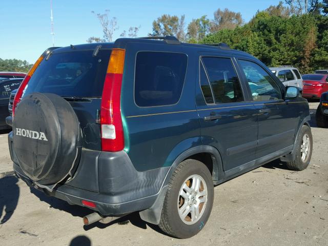 SHSRD78824U211201 - 2004 HONDA CR-V EX GREEN photo 4