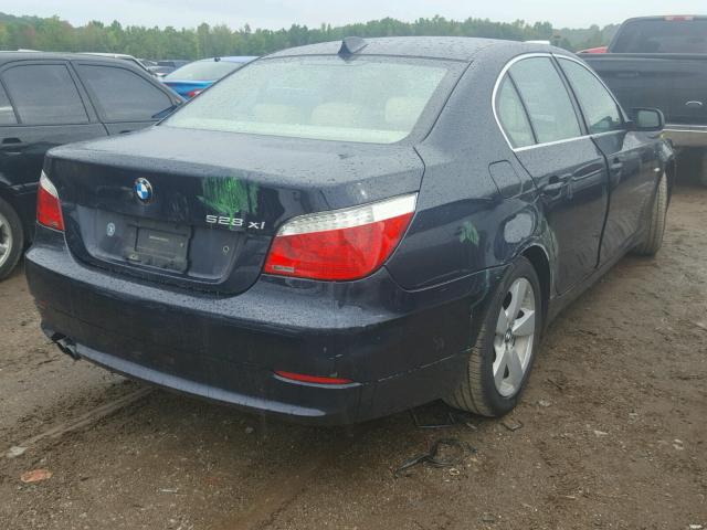 WBANV13578C150778 - 2008 BMW 528 XI BLUE photo 4