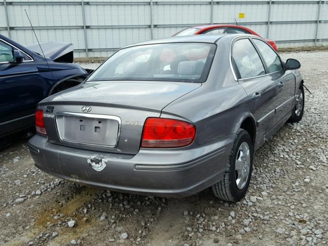 KMHWF25S83A811294 - 2003 HYUNDAI SONATA GL GRAY photo 4