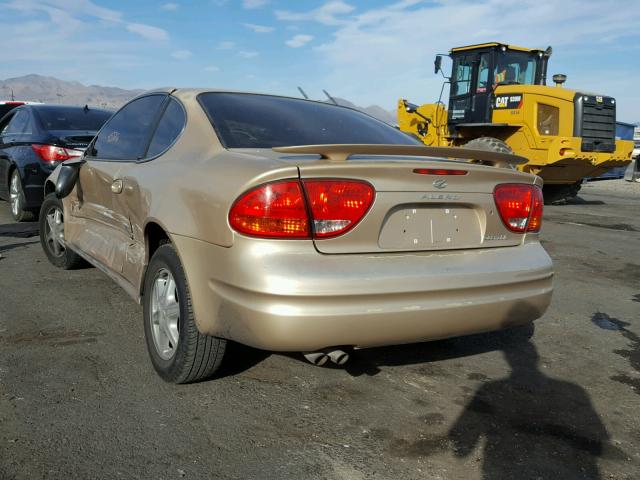 1G3NL12E34C213279 - 2004 OLDSMOBILE ALERO GL GOLD photo 3