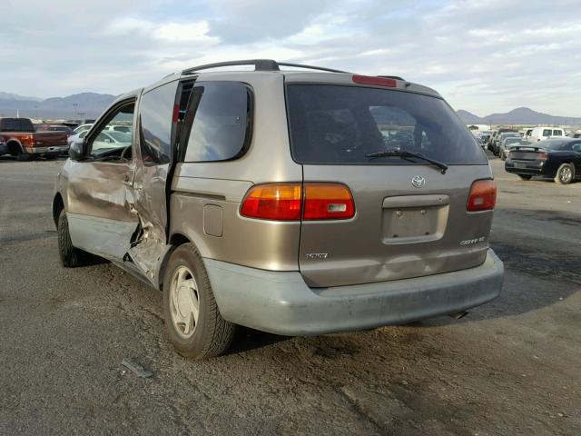 4T3ZF13C5XU127785 - 1999 TOYOTA SIENNA LE GOLD photo 3