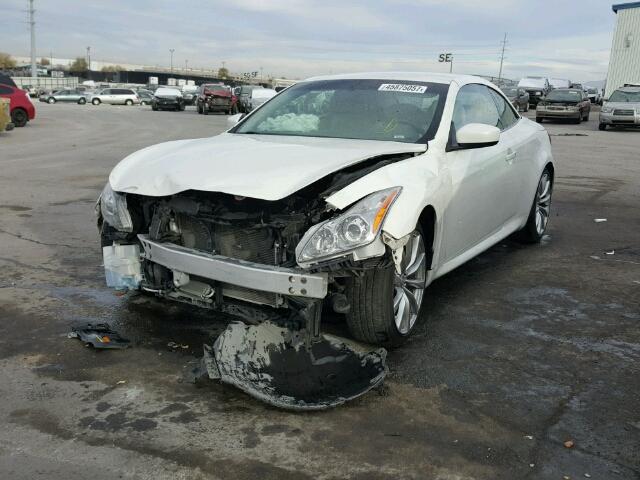 JN1CV6FE0AM351749 - 2010 INFINITI G37 BASE WHITE photo 2