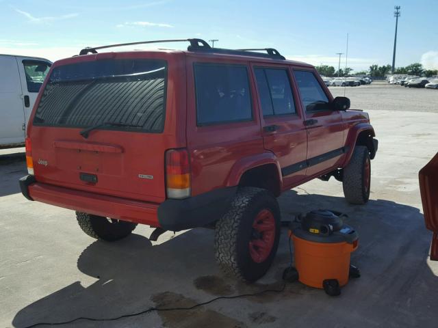 1J4FT48S51L598398 - 2001 JEEP CHEROKEE S RED photo 4