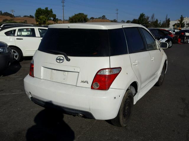 JTKKT604160131543 - 2006 TOYOTA SCION XA WHITE photo 4