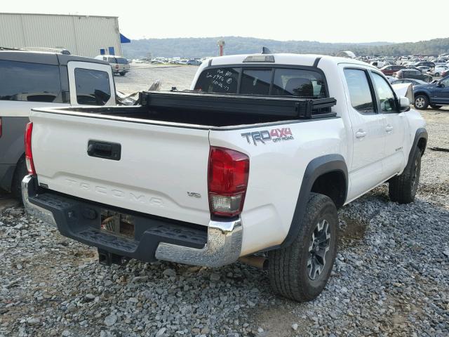 5TFCZ5AN9GX011946 - 2016 TOYOTA TACOMA DOU WHITE photo 4