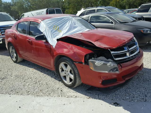 1C3CDZAB9DN660766 - 2013 DODGE AVENGER SE RED photo 1